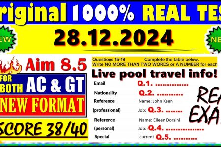 IELTS LISTENING PRACTICE TEST 2024 WITH ANSWERS | 20.12.2024