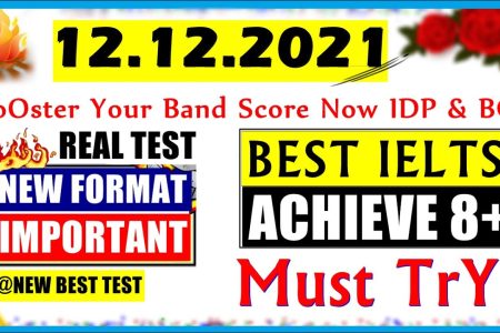 IELTS LISTENING PRACTICE TEST 2021 WITH ANSWERS | 12.12.2021