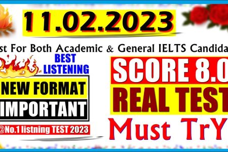 IELTS LISTENING PRACTICE TEST 2023 WITH ANSWERS | 11.02.2023