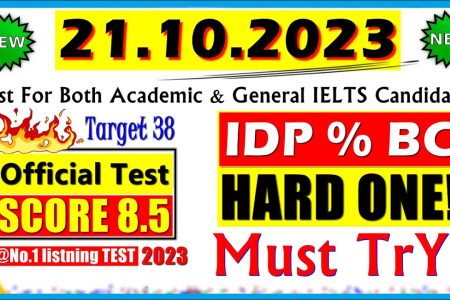 IELTS LISTENING PRACTICE TEST 2023 WITH ANSWERS | 21.10.2023