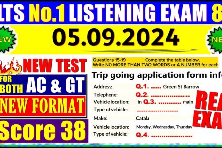 IELTS LISTENING PRACTICE TEST 2024 WITH ANSWERS | 05.09.2024