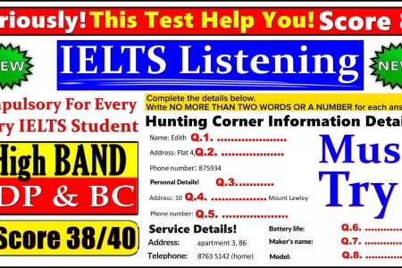IELTS LISTENING PRACTICE TEST 2024 WITH ANSWERS | 05.10.2024