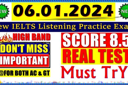 IELTS LISTENING PRACTICE TEST 2024 WITH ANSWERS | 06.01.2024