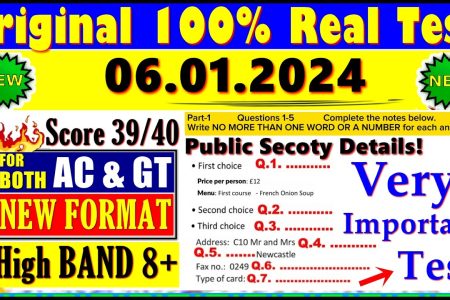 IELTS LISTENING PRACTICE TEST 2024 WITH ANSWERS | 06.01.2025