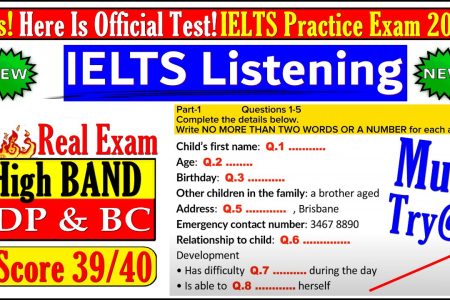 IELTS LISTENING PRACTICE TEST 2024 WITH ANSWERS | 06.08.2024