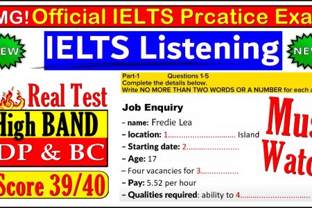 IELTS LISTENING PRACTICE TEST 2024 WITH ANSWERS | 07.08.2024