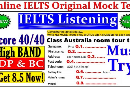 IELTS LISTENING PRACTICE TEST 2024 WITH ANSWERS | 07.12.2024