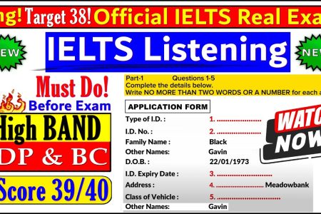 IELTS LISTENING PRACTICE TEST 2024 WITH ANSWERS | 08.08.2024