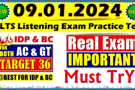IELTS LISTENING PRACTICE TEST 2024 WITH ANSWERS | 09.01.2024