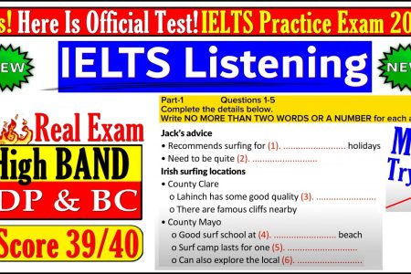 IELTS LISTENING PRACTICE TEST 2024 WITH ANSWERS | 10.08.2024