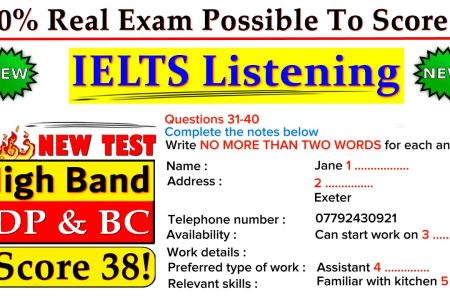 IELTS LISTENING PRACTICE TEST 2024 WITH ANSWERS | 10.12.2024