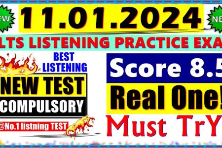 IELTS LISTENING PRACTICE TEST 2024 WITH ANSWERS | 11.01.2024