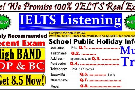 IELTS LISTENING PRACTICE TEST 2024 WITH ANSWERS | 12.12.2024