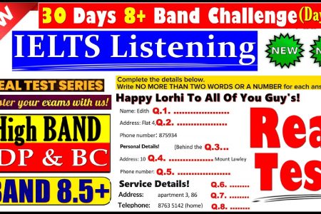 IELTS LISTENING PRACTICE TEST 2024 WITH ANSWERS | 13.01.2025