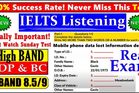 IELTS LISTENING PRACTICE TEST 2024 WITH ANSWERS | 13.10.2024