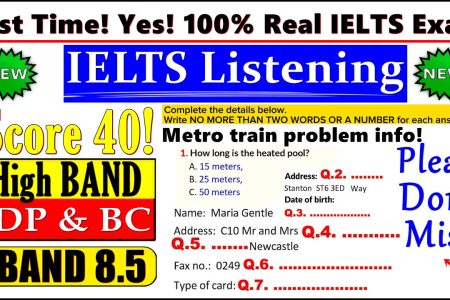 IELTS LISTENING PRACTICE TEST 2024 WITH ANSWERS | 13.12.2024