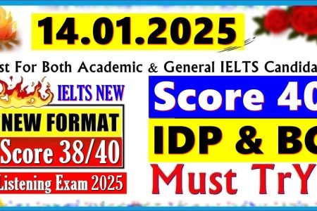 IELTS LISTENING PRACTICE TEST 2024 WITH ANSWERS | 14.01.2025