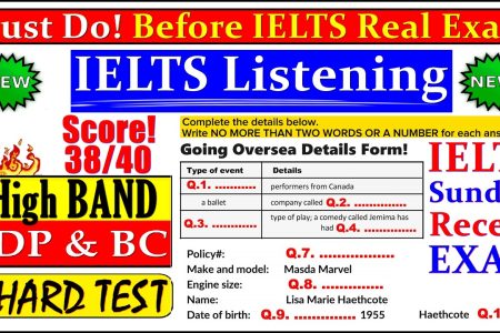 IELTS LISTENING PRACTICE TEST 2024 WITH ANSWERS | 15.09.2024