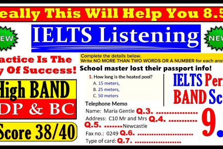 IELTS LISTENING PRACTICE TEST 2024 WITH ANSWERS | 15.10.2024