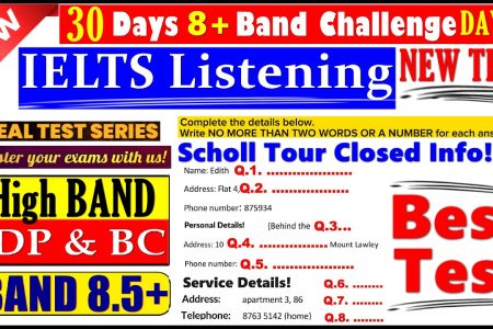 IELTS LISTENING PRACTICE TEST 2024 WITH ANSWERS | 19.01.2025