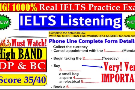 IELTS LISTENING PRACTICE TEST 2024 WITH ANSWERS | 20.08.2024