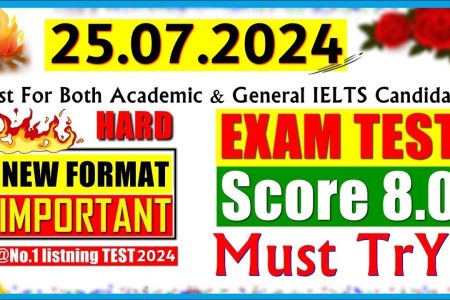 IELTS LISTENING PRACTICE TEST 2024 WITH ANSWERS | 25.07.2024