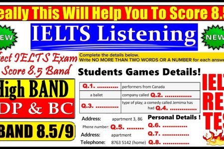 IELTS LISTENING PRACTICE TEST 2024 WITH ANSWERS | 27.10.2024
