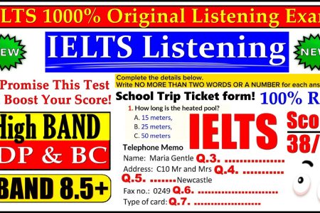 IELTS LISTENING PRACTICE TEST 2024 WITH ANSWERS | 28.09.2024