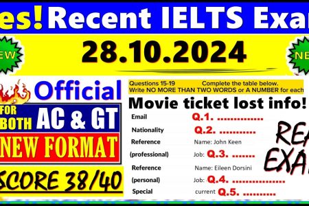 IELTS LISTENING PRACTICE TEST 2024 WITH ANSWERS | 28.10.2024