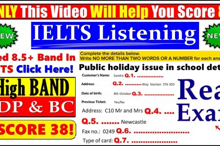 IELTS LISTENING PRACTICE TEST 2024 WITH ANSWERS | 30.10.2024
