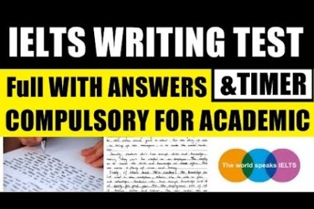 Free IELTS Academic Writing Practice Test With Answers & Timer ( Writing Task 1 & Task 2 )