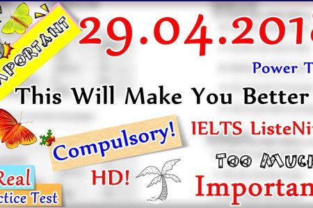 IELTS LISTENING PRACTICE TEST 2018 WITH ANSWERS | 29.04.2018