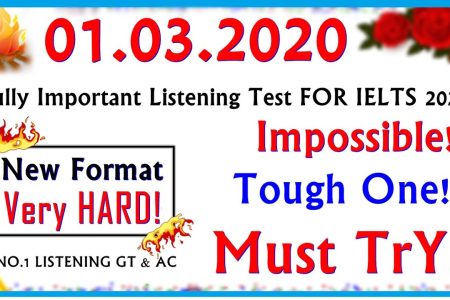 IELTS LISTENING PRACTICE TEST 2020 WITH ANSWERS | 01.03.2020