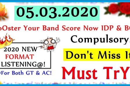 IELTS LISTENING PRACTICE TEST 2020 WITH ANSWERS | 05.03.2020