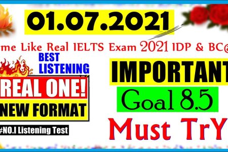 IELTS LISTENING PRACTICE TEST 2021 WITH ANSWERS | 01.07.2021