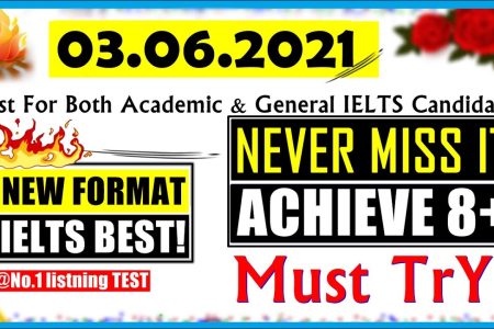 IELTS LISTENING PRACTICE TEST 2021 WITH ANSWERS | 03.06.2021
