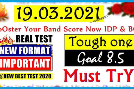 IELTS LISTENING PRACTICE TEST 2021 WITH ANSWERS | 19.03.2021 | TOUGH LISTENING