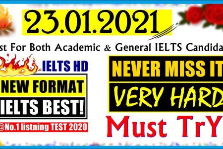 IELTS LISTENING PRACTICE TEST 2021 WITH ANSWERS | 23.01.2021