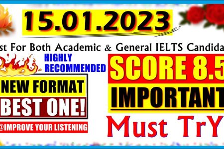 IELTS LISTENING PRACTICE TEST 2022 WITH ANSWERS | 15.01.2023