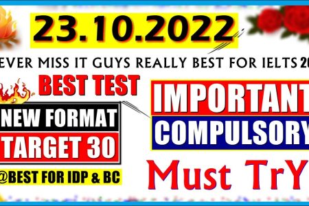 IELTS LISTENING PRACTICE TEST 2022 WITH ANSWERS | 23.10.2022