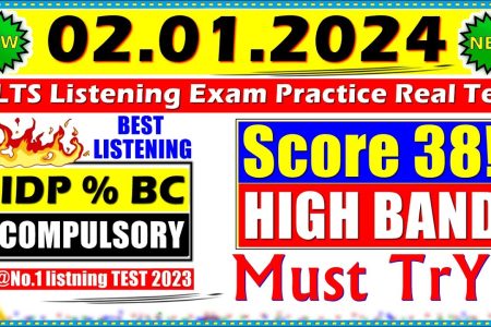 IELTS LISTENING PRACTICE TEST 2023 WITH ANSWERS | 02.01.2024