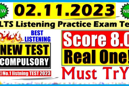 IELTS LISTENING PRACTICE TEST 2023 WITH ANSWERS | 02.11.2023