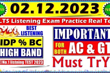 IELTS LISTENING PRACTICE TEST 2023 WITH ANSWERS | 02.12.2023