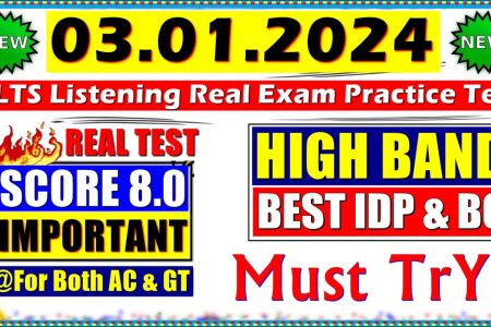 IELTS LISTENING PRACTICE TEST 2023 WITH ANSWERS | 03.01.2024