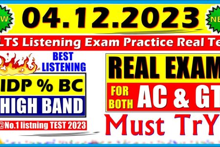 IELTS LISTENING PRACTICE TEST 2023 WITH ANSWERS | 04.12.2023