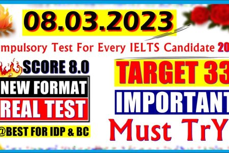 IELTS LISTENING PRACTICE TEST 2023 WITH ANSWERS | 08.03.2023