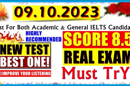 IELTS LISTENING PRACTICE TEST 2023 WITH ANSWERS | 09.10.2023
