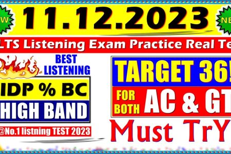 IELTS LISTENING PRACTICE TEST 2023 WITH ANSWERS | 11.12.2023