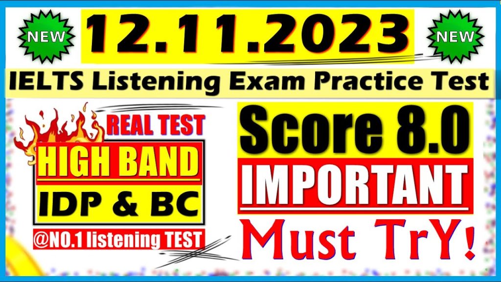 IELTS LISTENING PRACTICE TEST 2023 WITH ANSWERS | 12.11.2023 – HASH IELTS