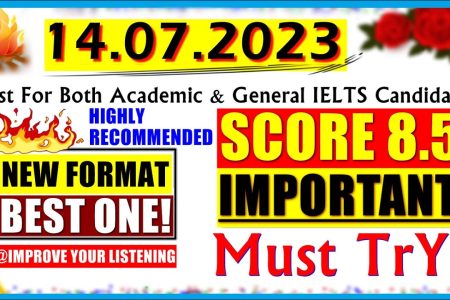 IELTS LISTENING PRACTICE TEST 2023 WITH ANSWERS | 14.07.2023